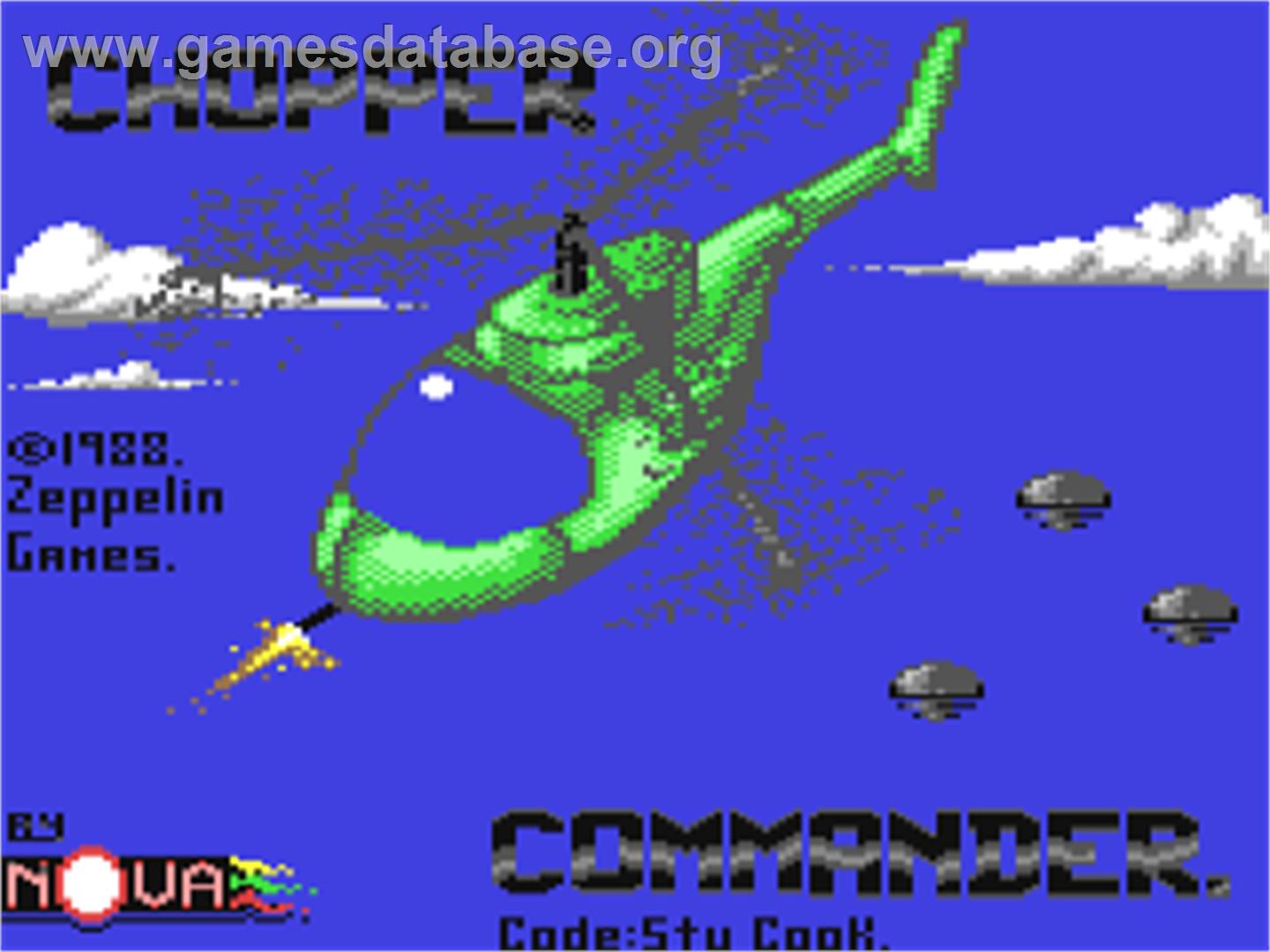 Chopper Commander - Commodore 64 - Artwork - Title Screen