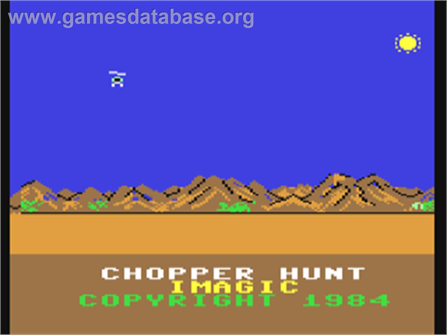 Chopper Hunt - Commodore 64 - Artwork - Title Screen