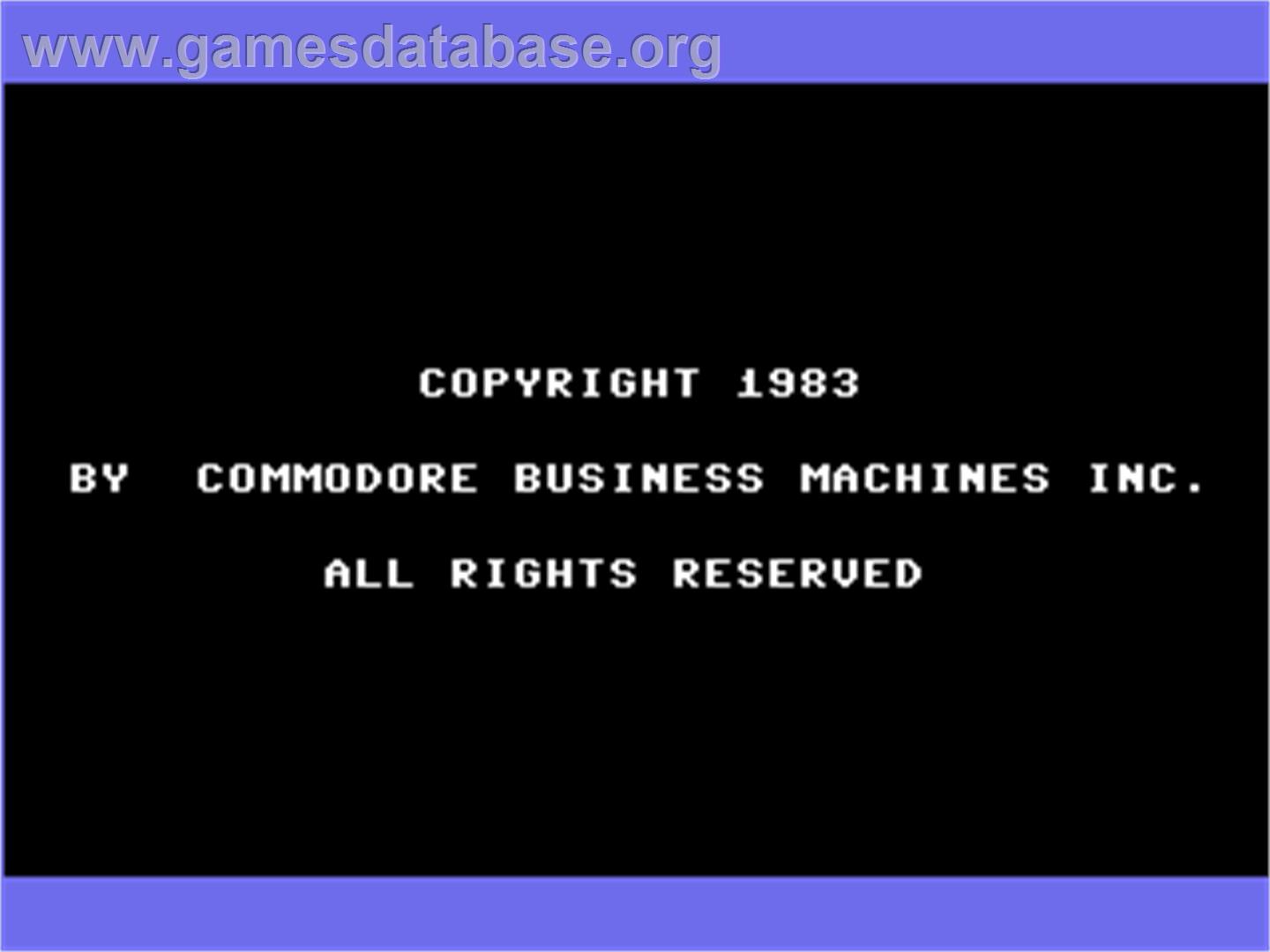 Chopper Math - Commodore 64 - Artwork - Title Screen