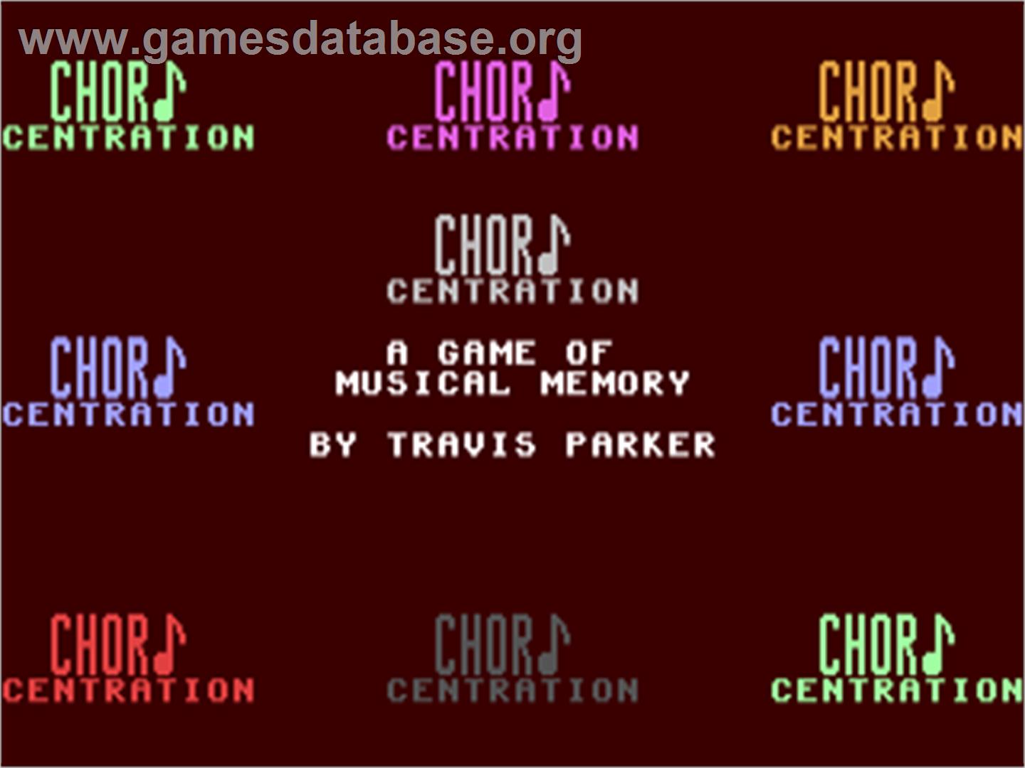 Chordcentration - Commodore 64 - Artwork - Title Screen