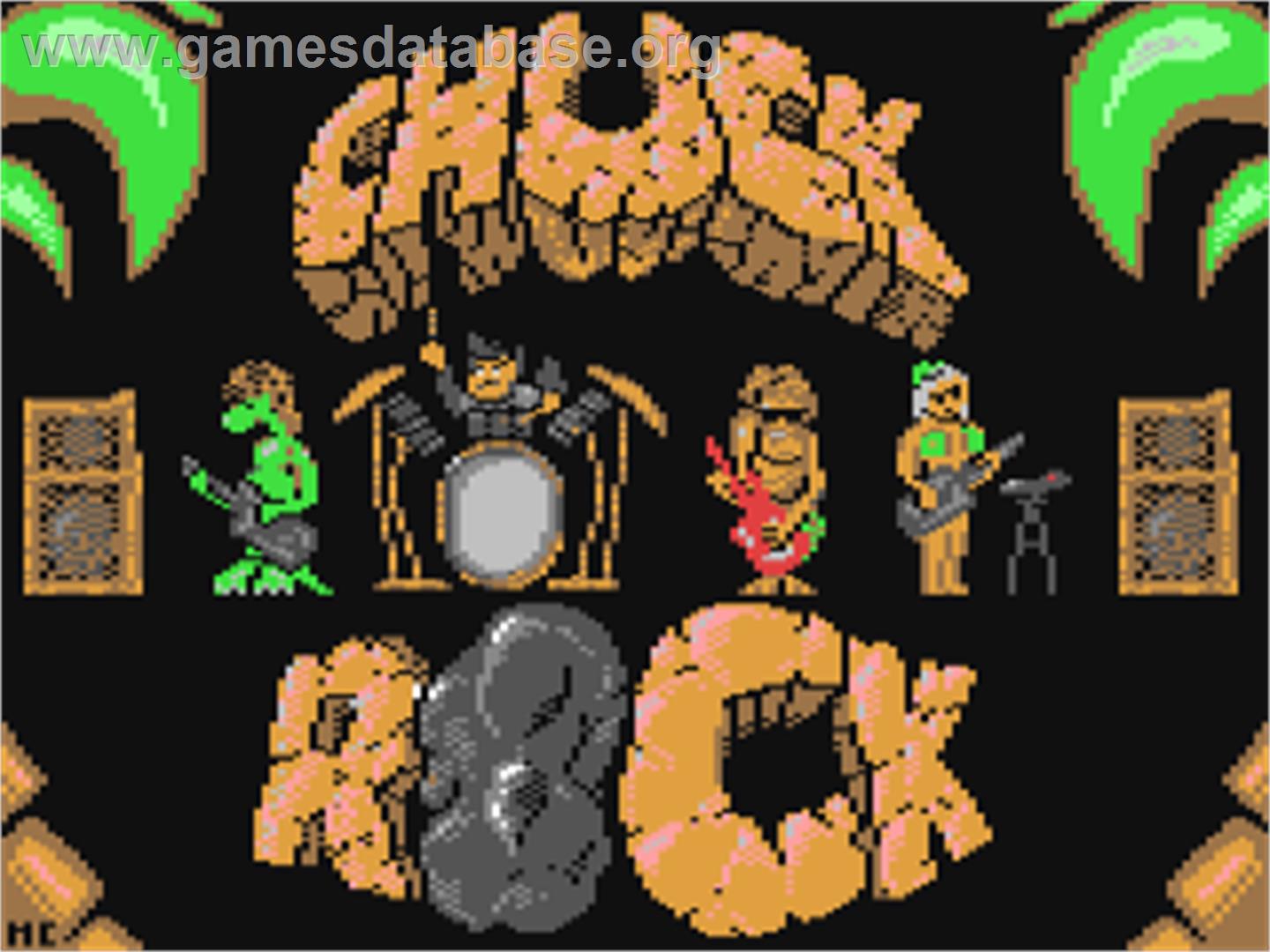 Chuck Rock - Commodore 64 - Artwork - Title Screen