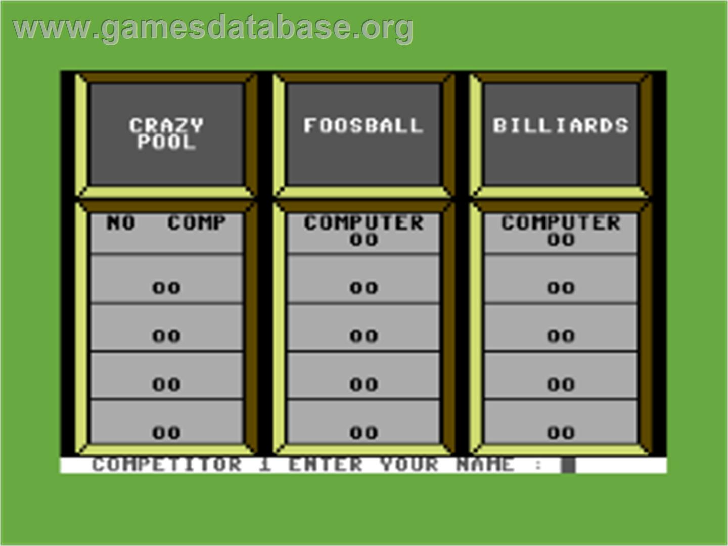 Clubhouse Sports - Commodore 64 - Artwork - Title Screen