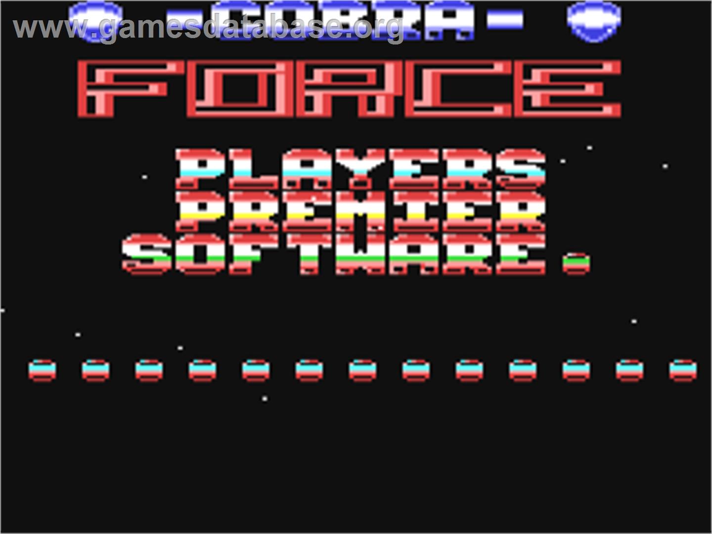Cobra Force - Commodore 64 - Artwork - Title Screen