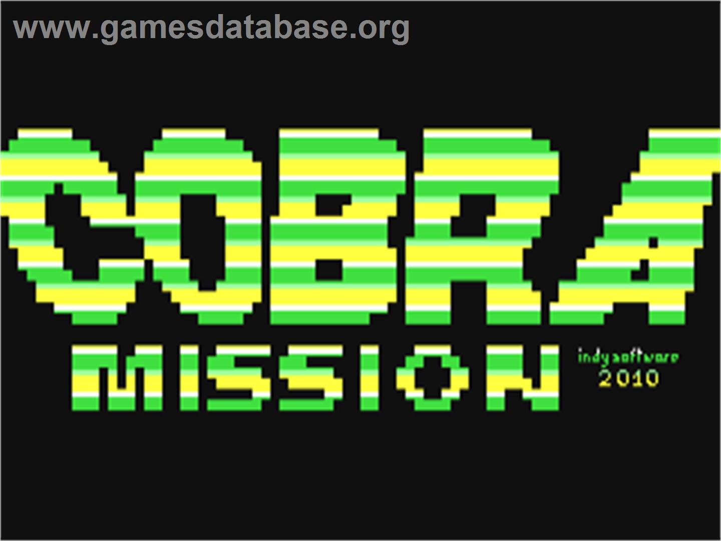 Cobra Mission - Commodore 64 - Artwork - Title Screen