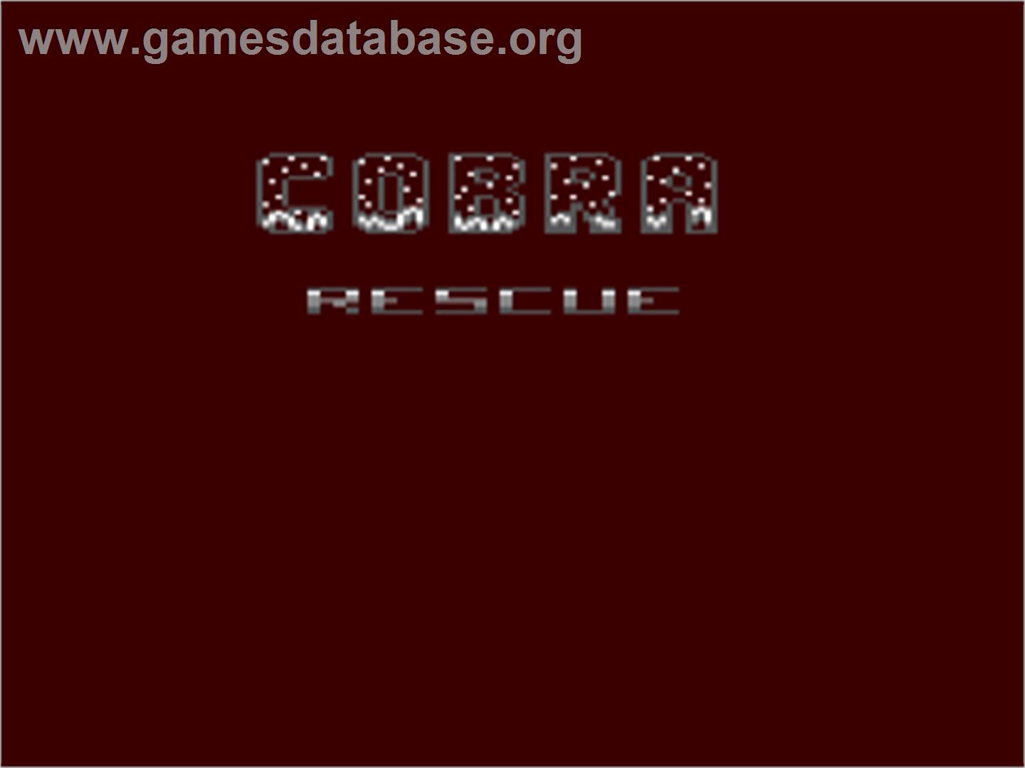 Cobra Rescue - Commodore 64 - Artwork - Title Screen