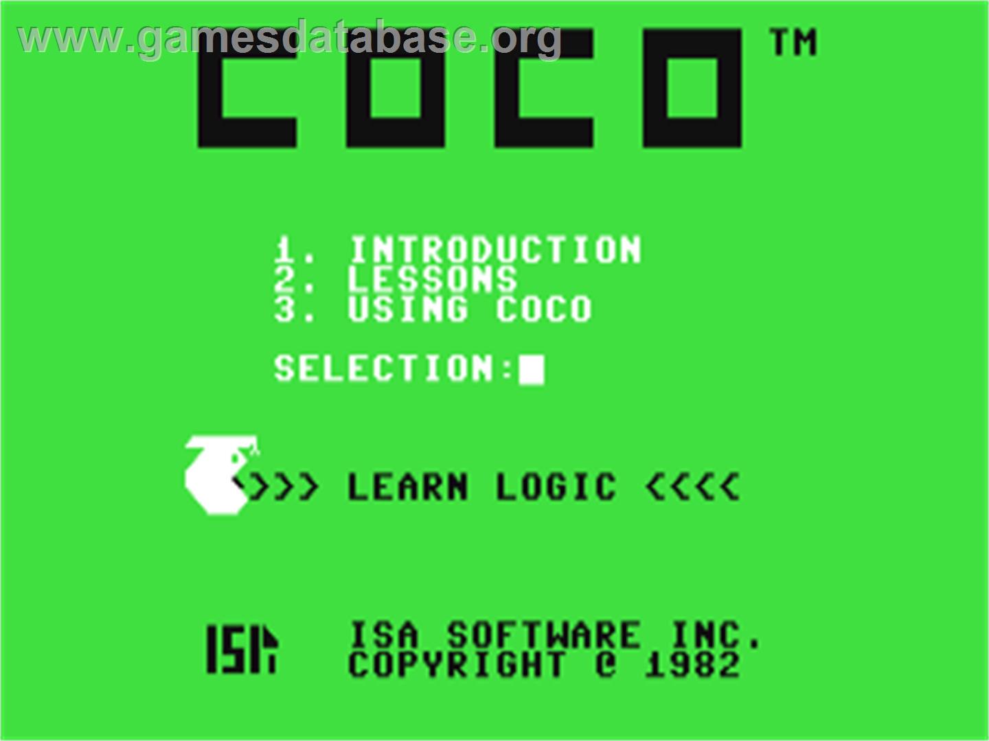 Coco - Commodore 64 - Artwork - Title Screen