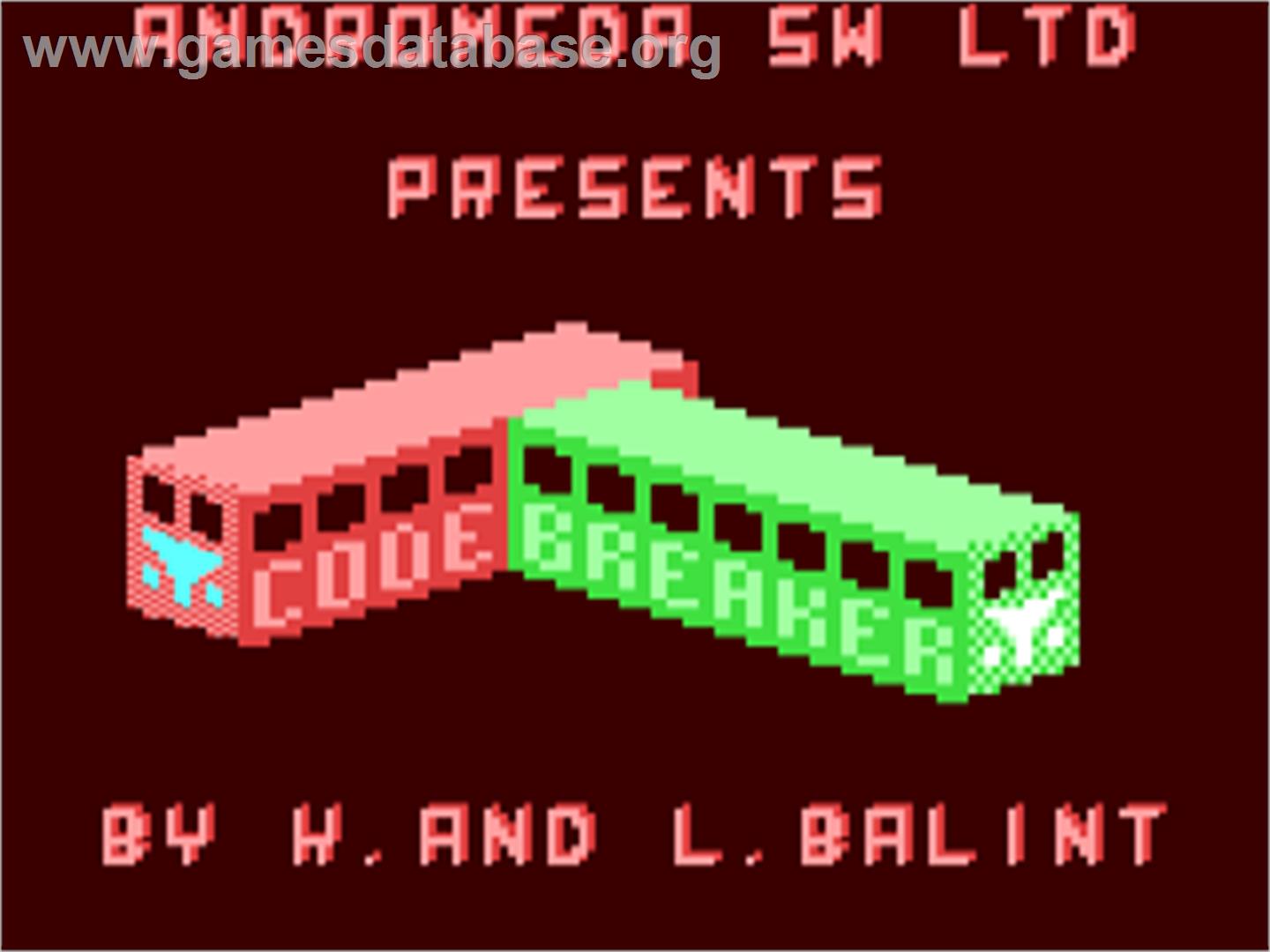 Codebreaker - Commodore 64 - Artwork - Title Screen