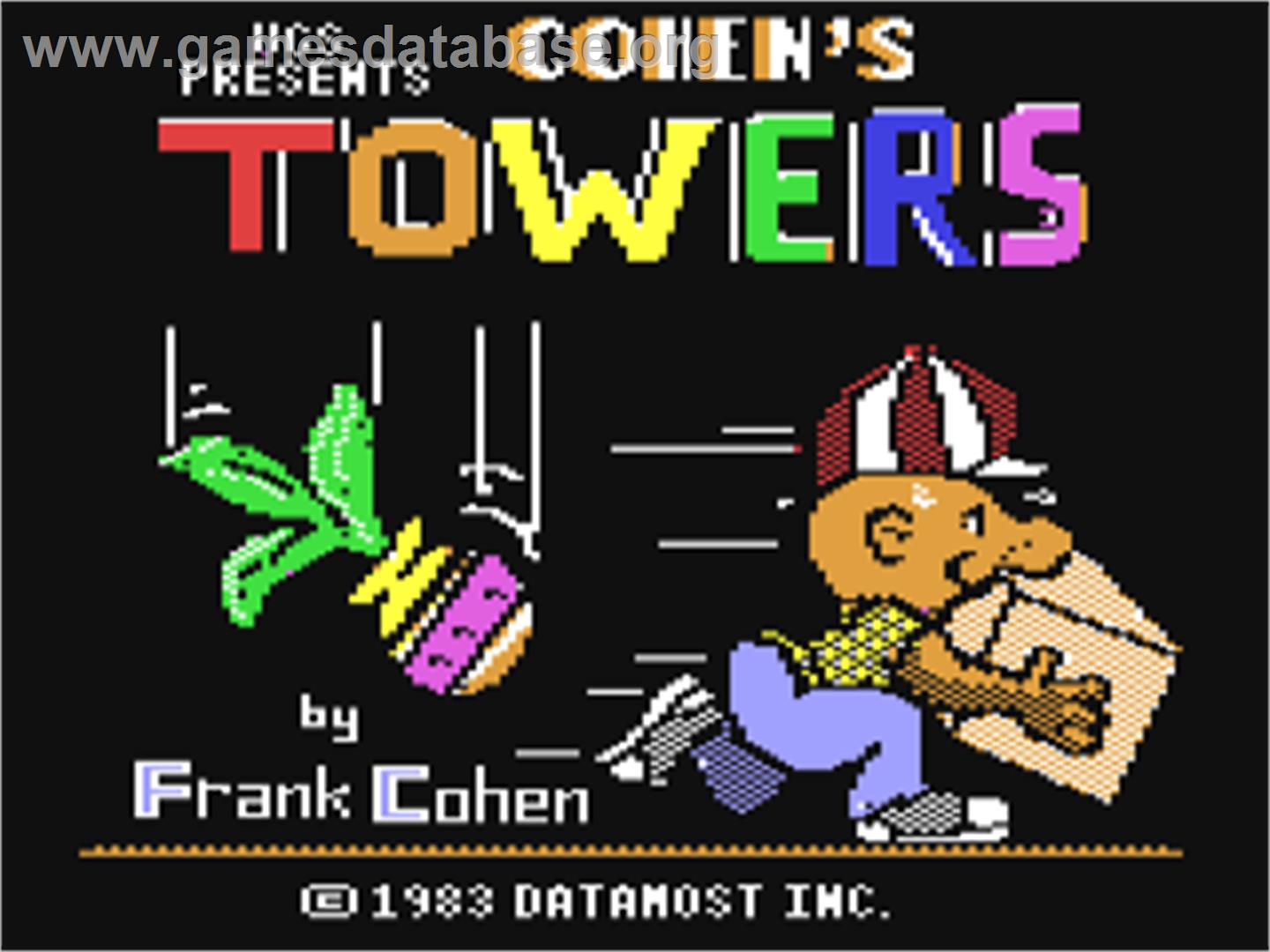 Cohen's Towers - Commodore 64 - Artwork - Title Screen