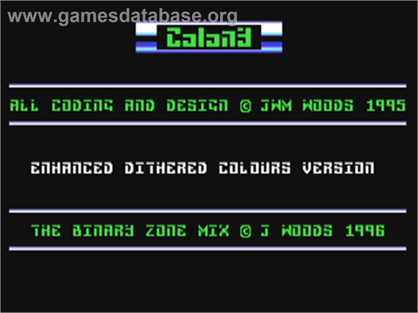 Colony - Commodore 64 - Artwork - Title Screen