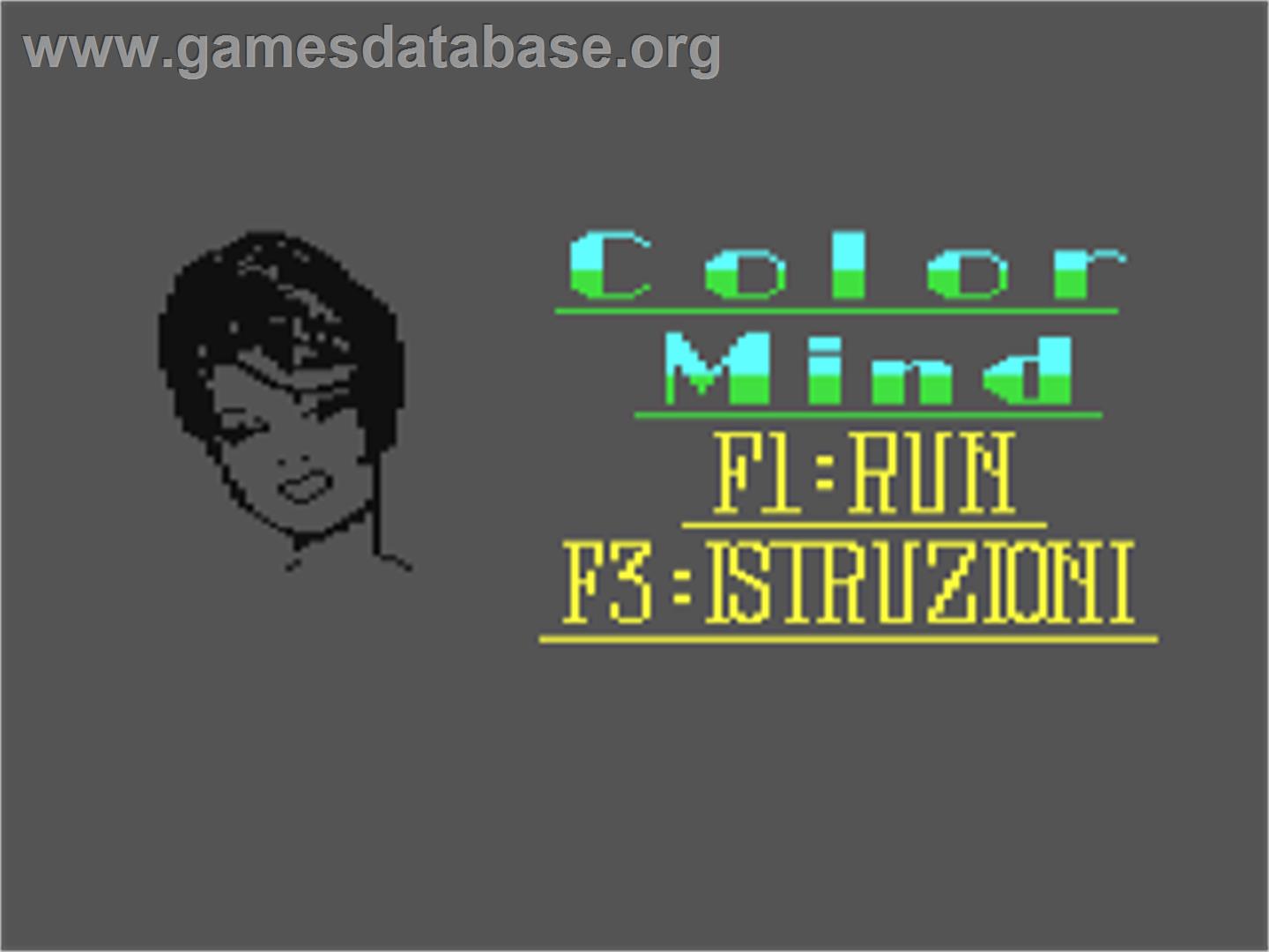 Color Mind - Commodore 64 - Artwork - Title Screen