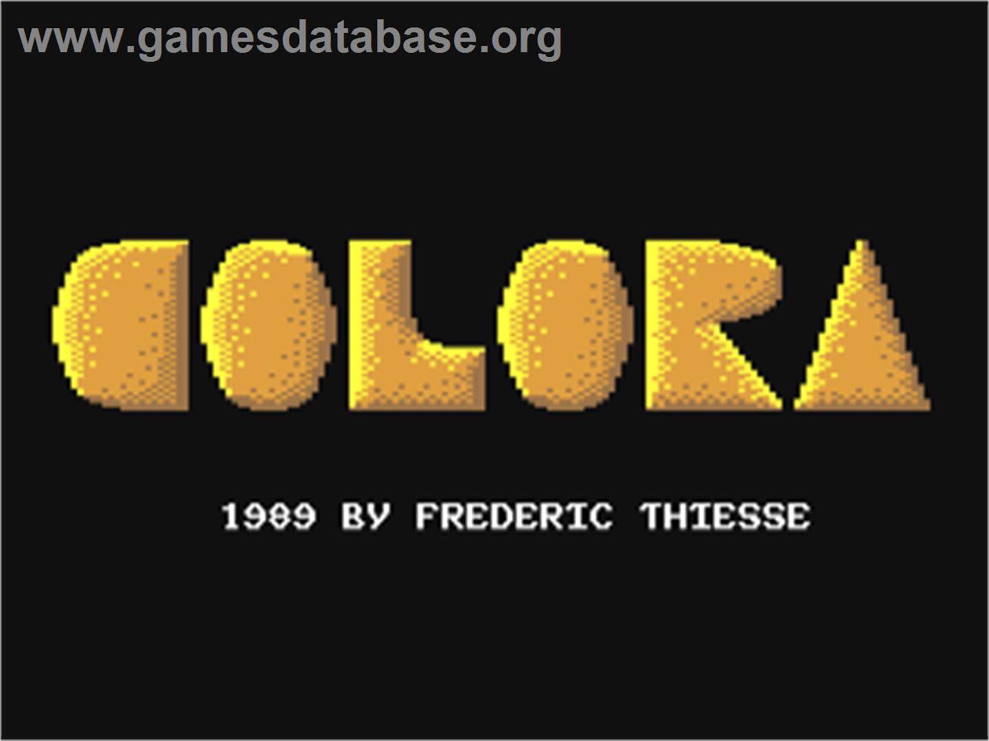 Colora - Commodore 64 - Artwork - Title Screen