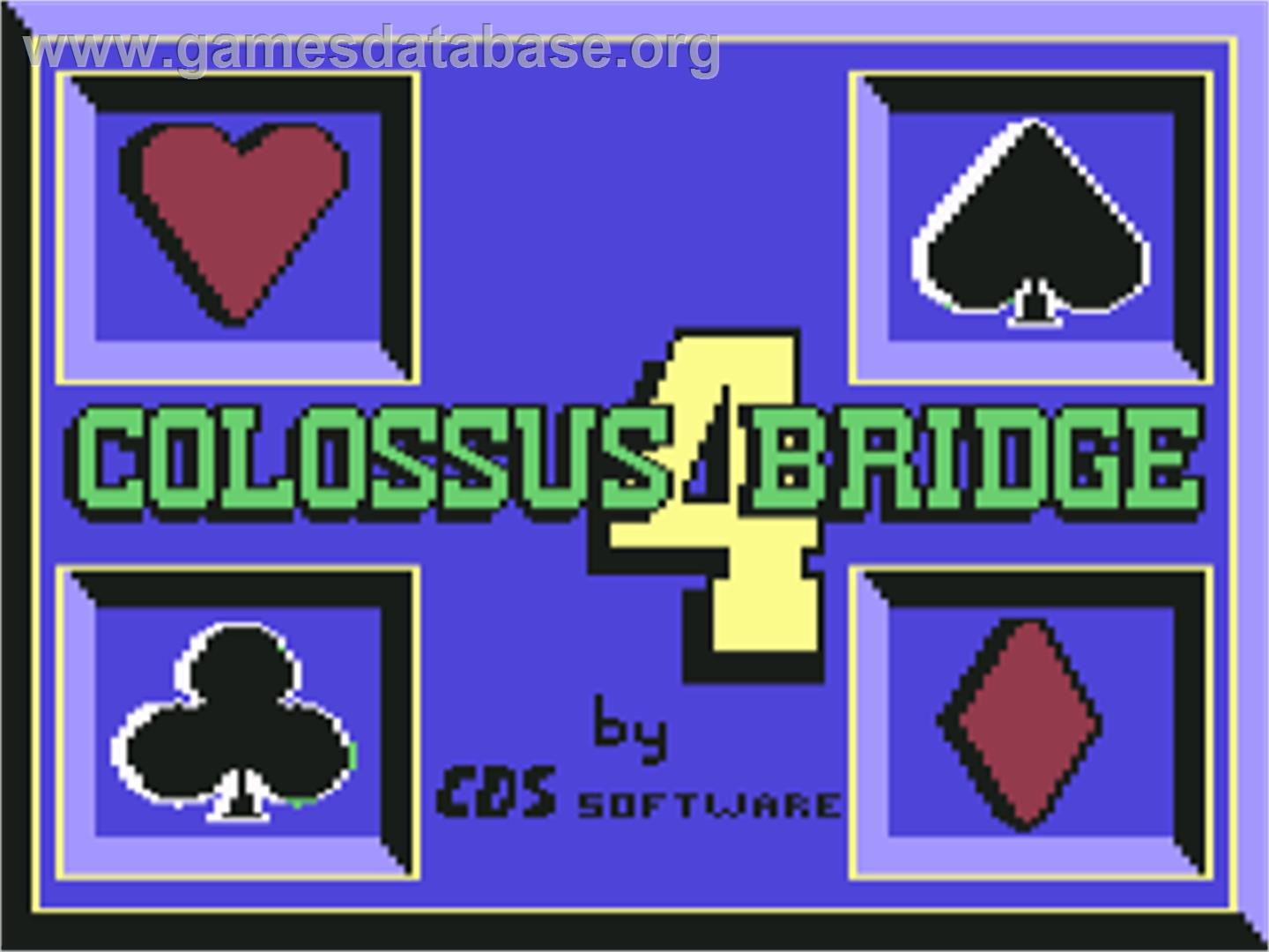 Colossus Bridge 4 - Commodore 64 - Artwork - Title Screen