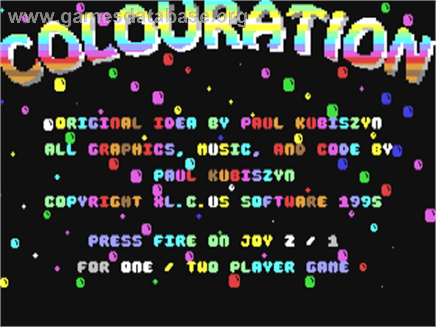 Colouration - Commodore 64 - Artwork - Title Screen