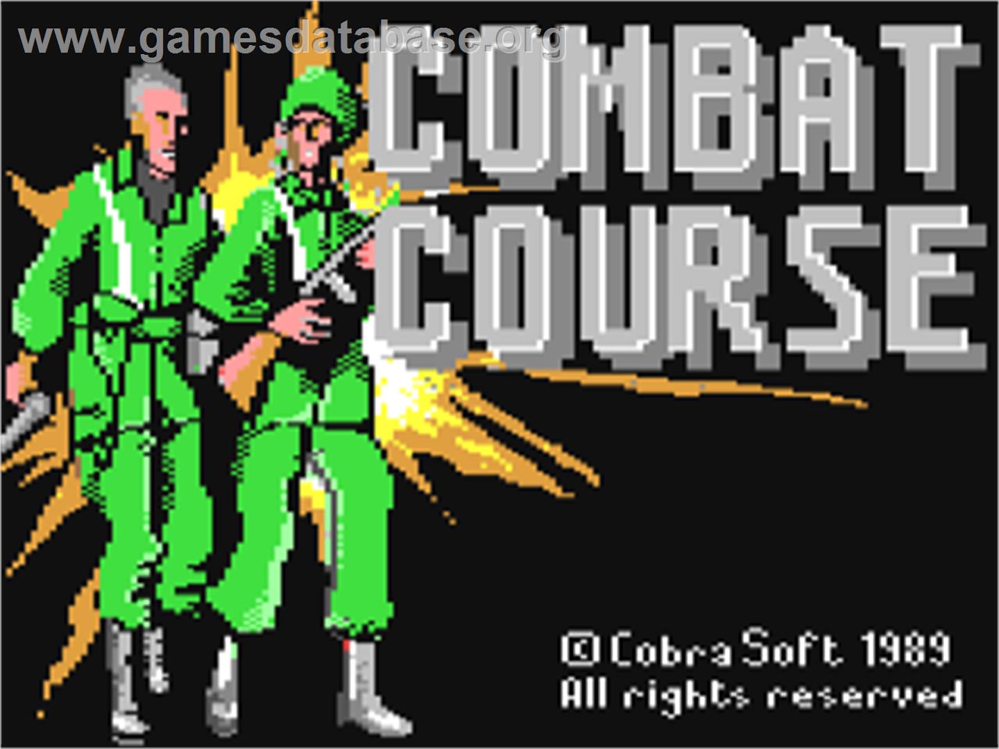 Combat Course - Commodore 64 - Artwork - Title Screen