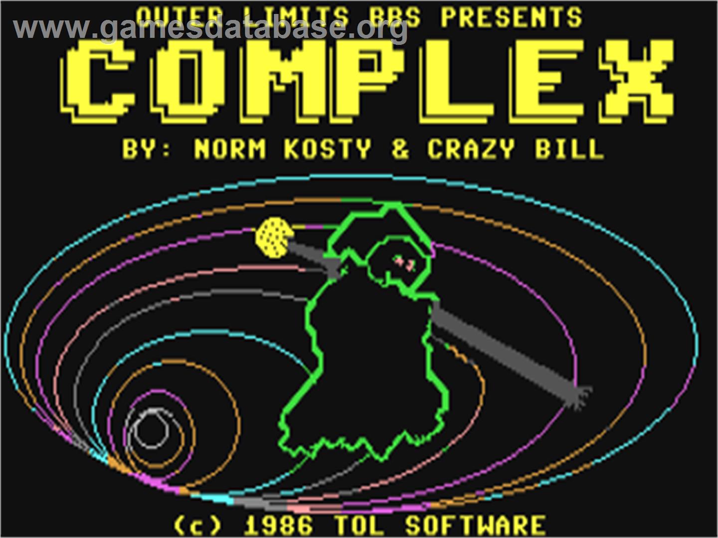 Complex (The Guild) - Commodore 64 - Artwork - Title Screen