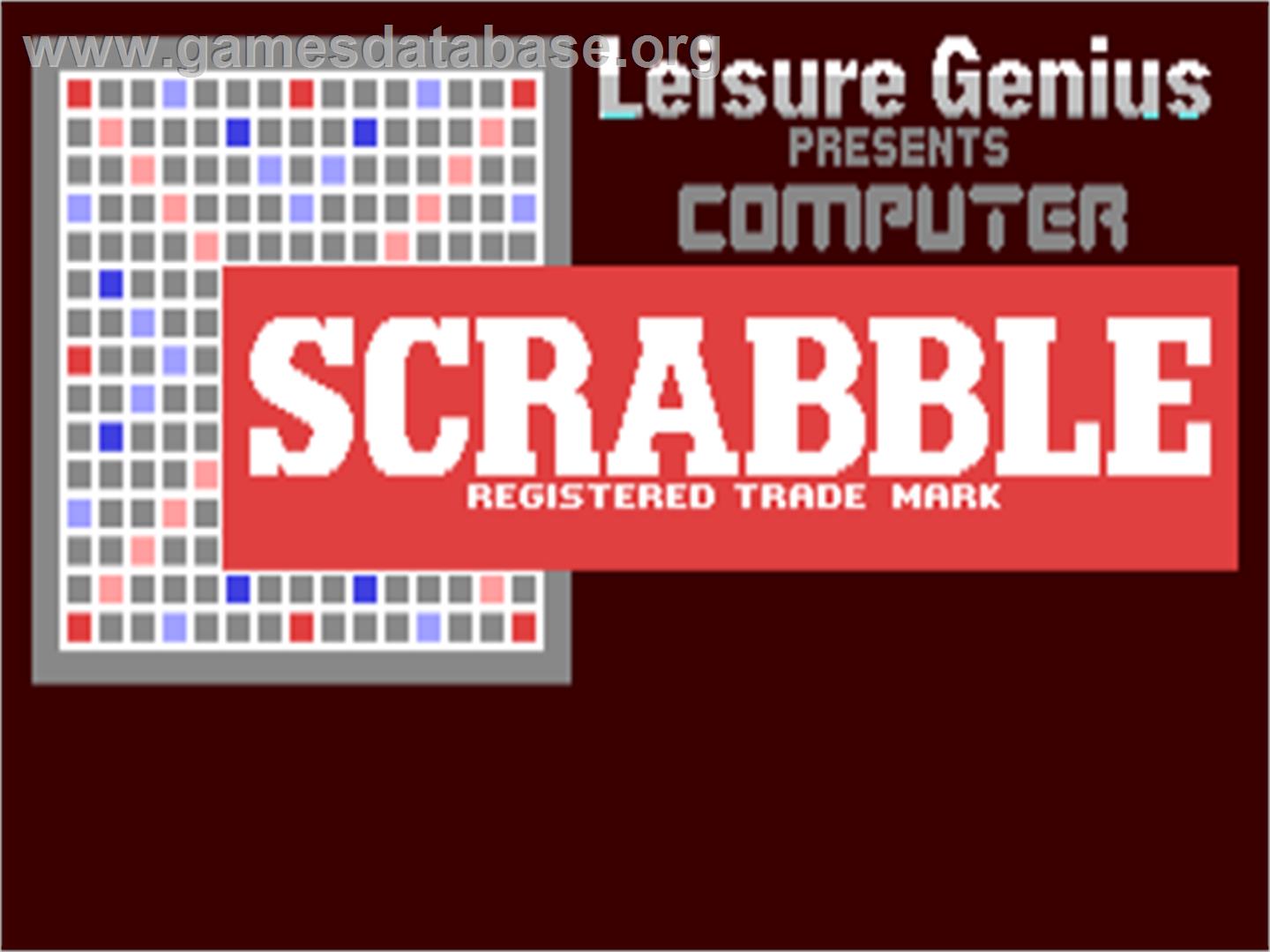 Computer Scrabble - Commodore 64 - Artwork - Title Screen