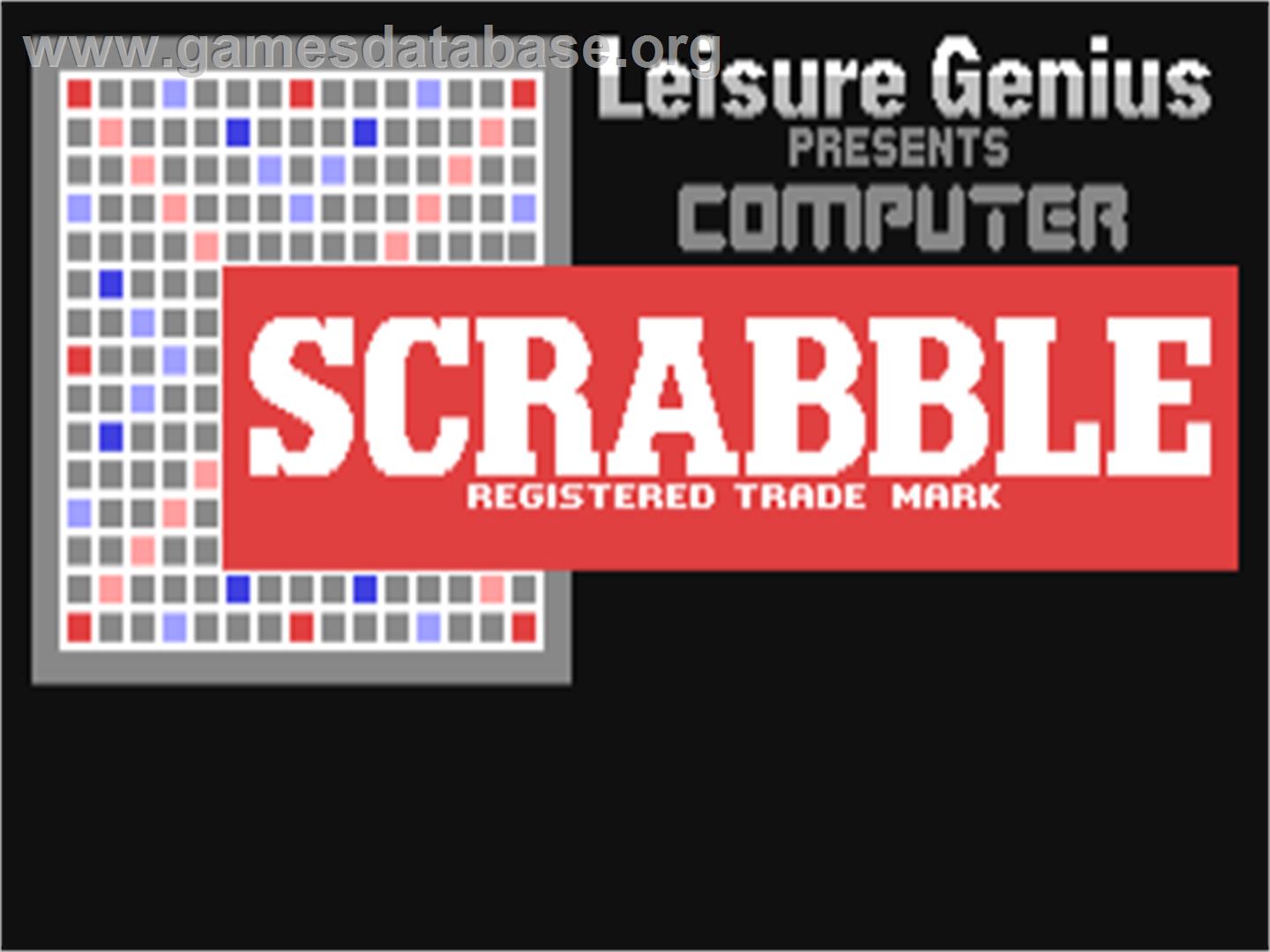 Computer Scrabble De Luxe - Commodore 64 - Artwork - Title Screen
