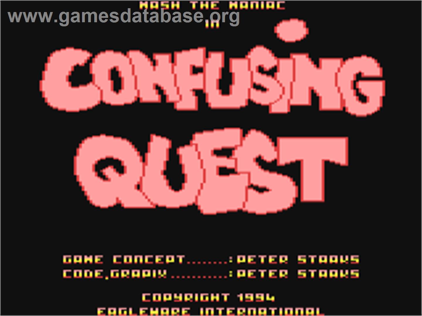 Confusing Quest - Commodore 64 - Artwork - Title Screen