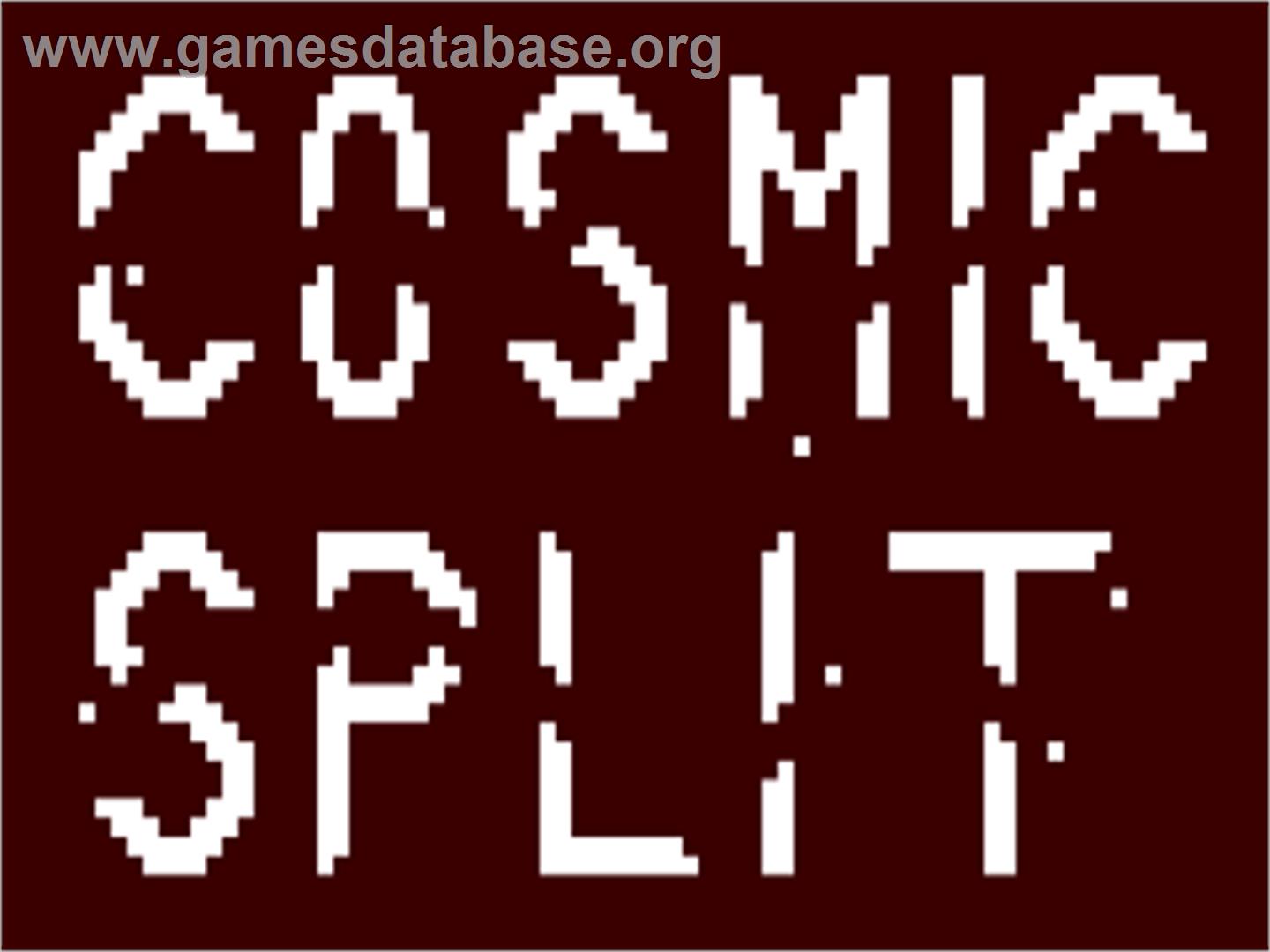 Cosmic Split (Computer Odyssey) - Commodore 64 - Artwork - Title Screen