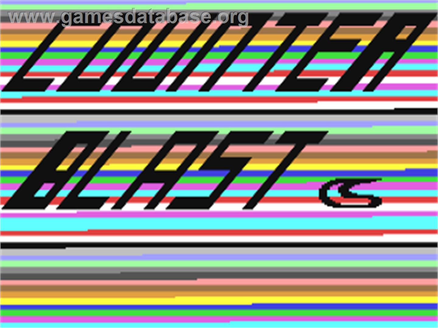 Counterblast - Commodore 64 - Artwork - Title Screen