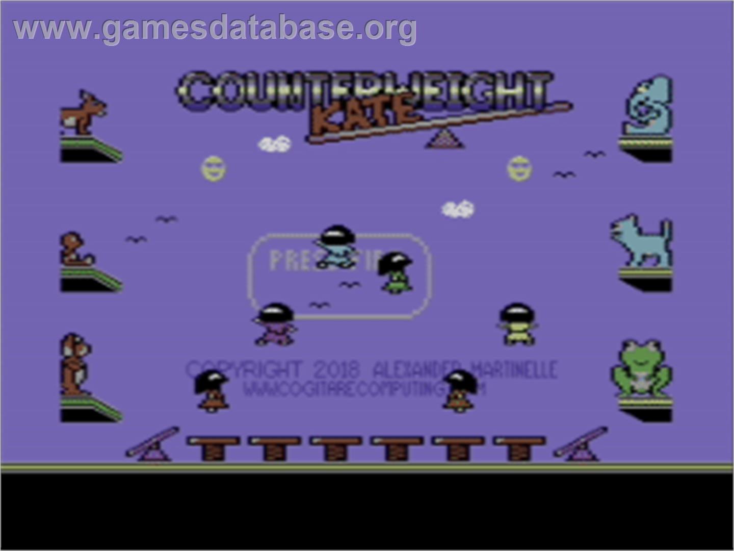 Counterweight Kate - Commodore 64 - Artwork - Title Screen
