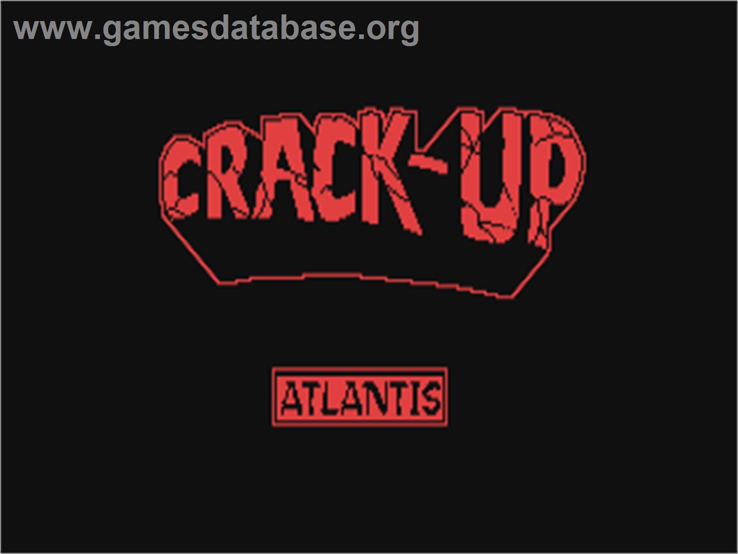 Crack-up - Commodore 64 - Artwork - Title Screen