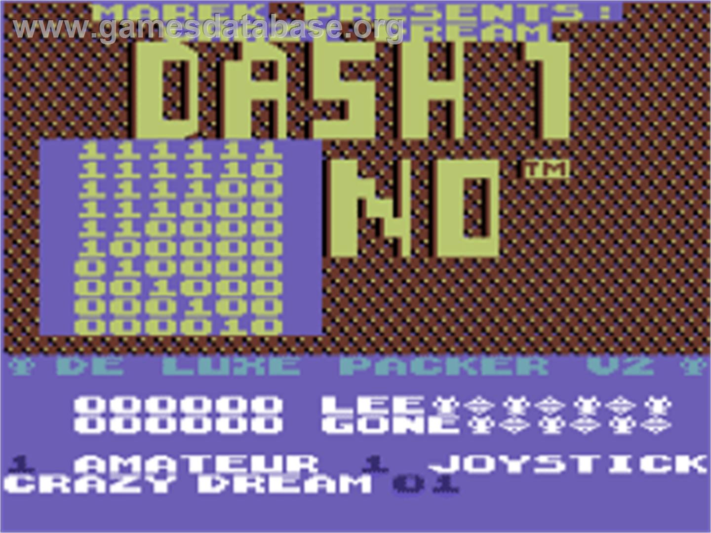 Crazy Dream 1 - Commodore 64 - Artwork - Title Screen