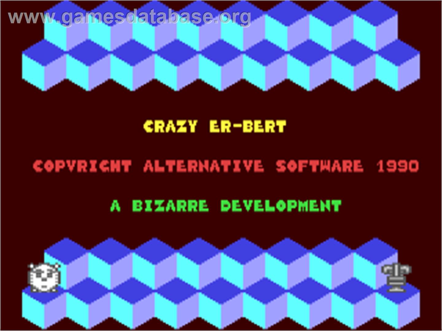 Crazy Er*Bert - Commodore 64 - Artwork - Title Screen