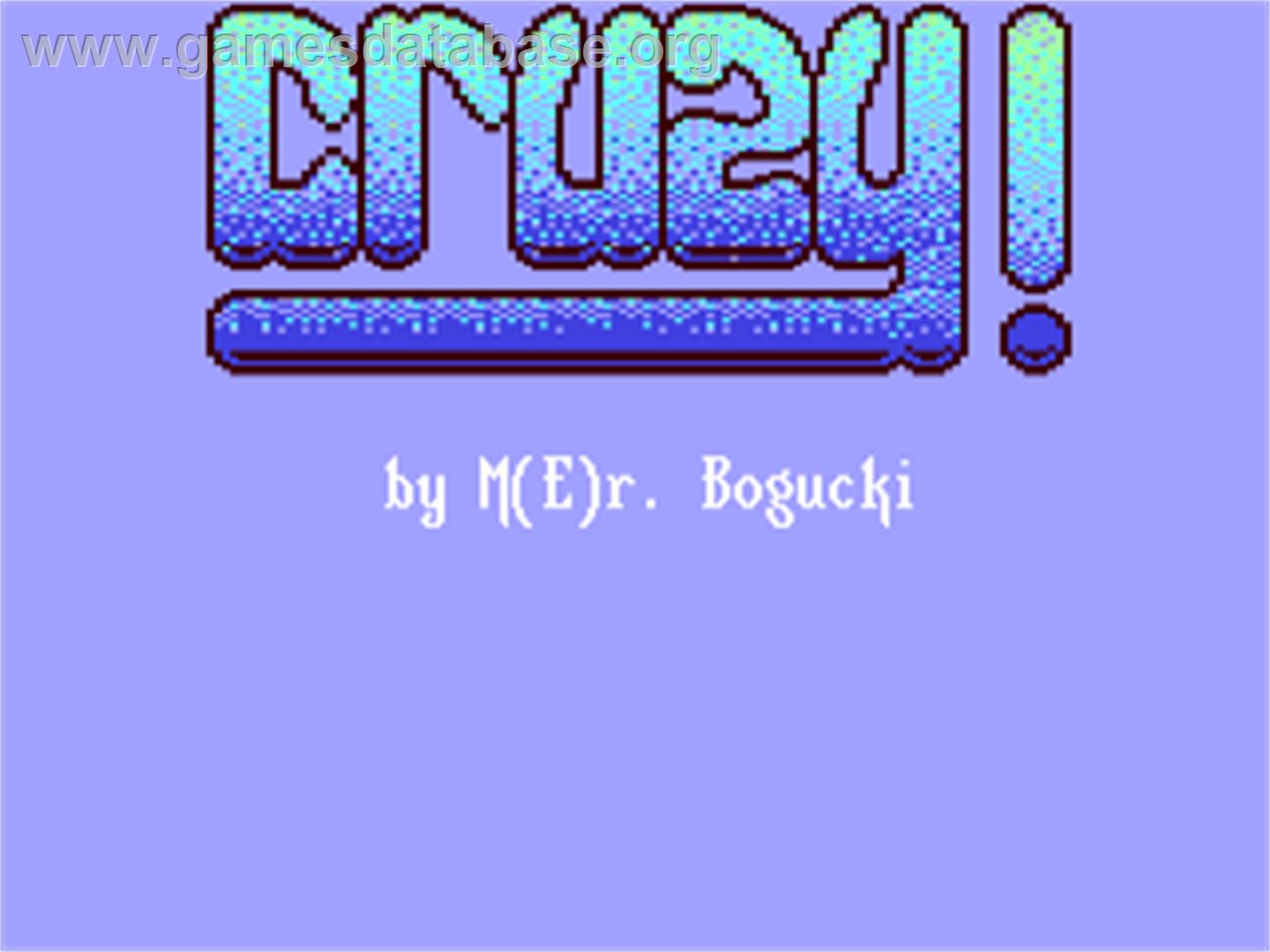 Crazy The Mine Chaser - Mistakes Twice - Commodore 64 - Artwork - Title Screen