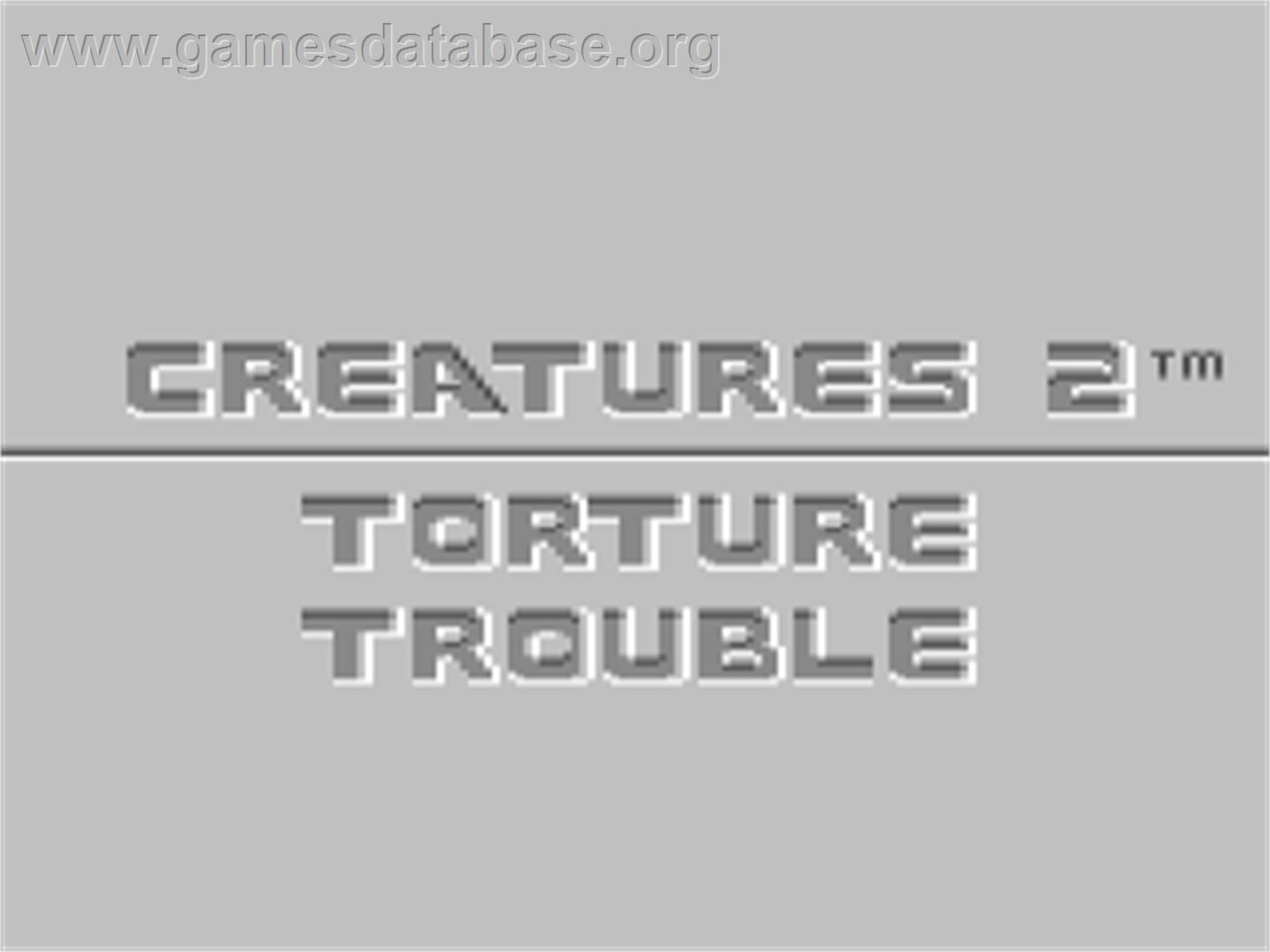 Creatures 2: Torture Trouble - Commodore 64 - Artwork - Title Screen