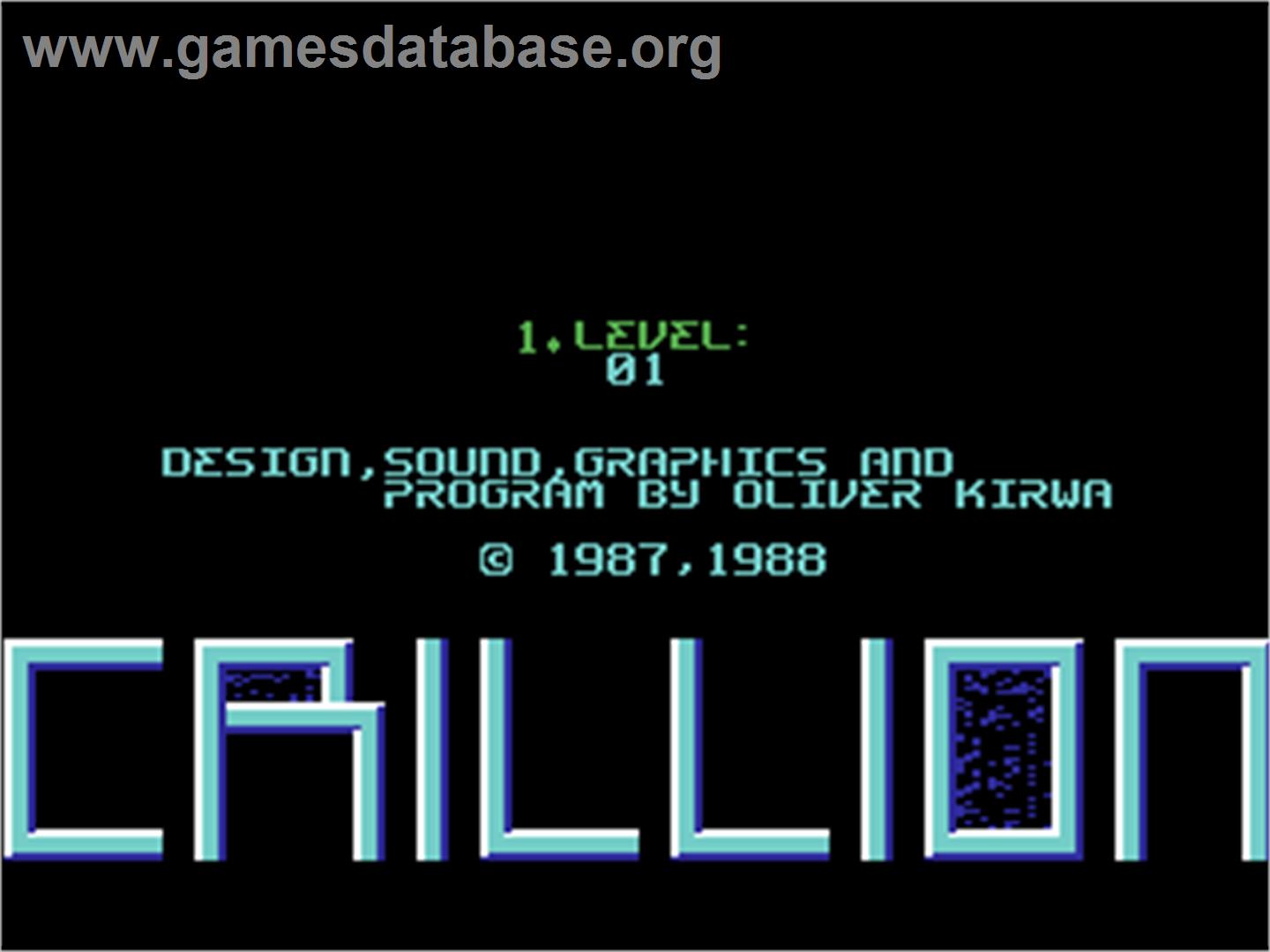 Crillion '93 - Commodore 64 - Artwork - Title Screen