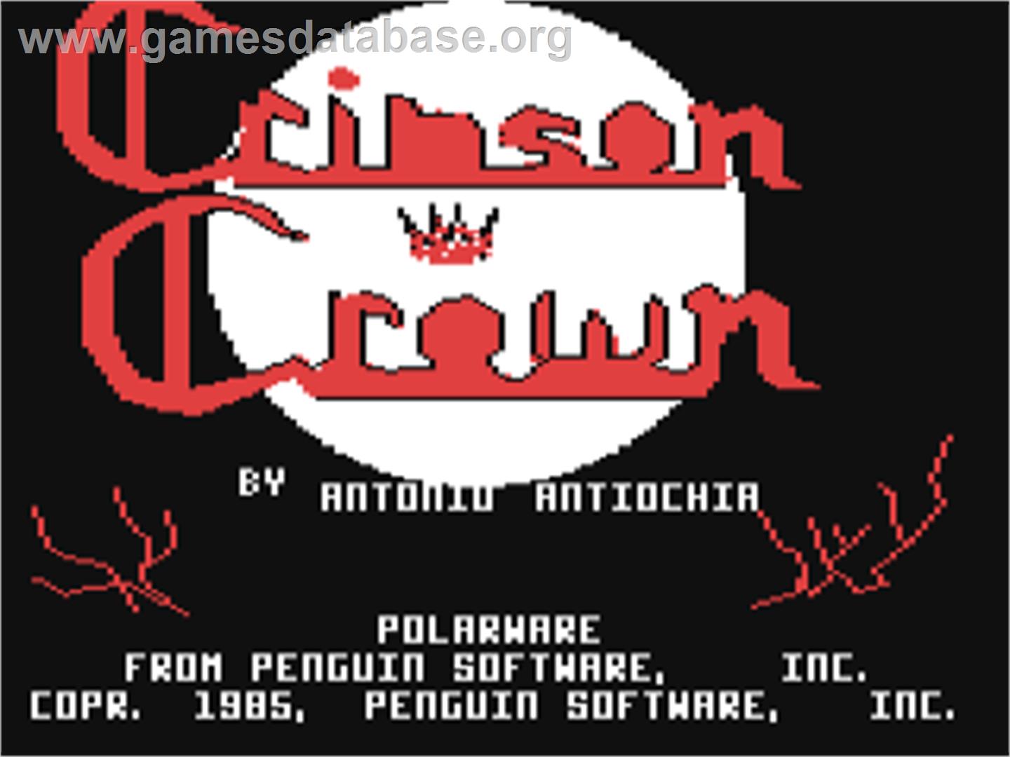 Crimson Crown - Commodore 64 - Artwork - Title Screen