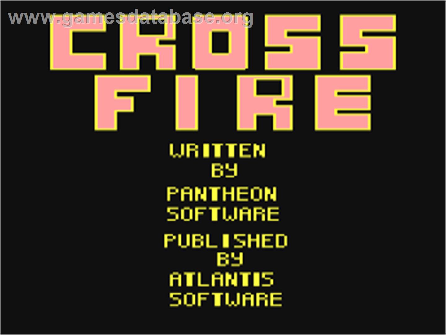 Crossfire - Commodore 64 - Artwork - Title Screen