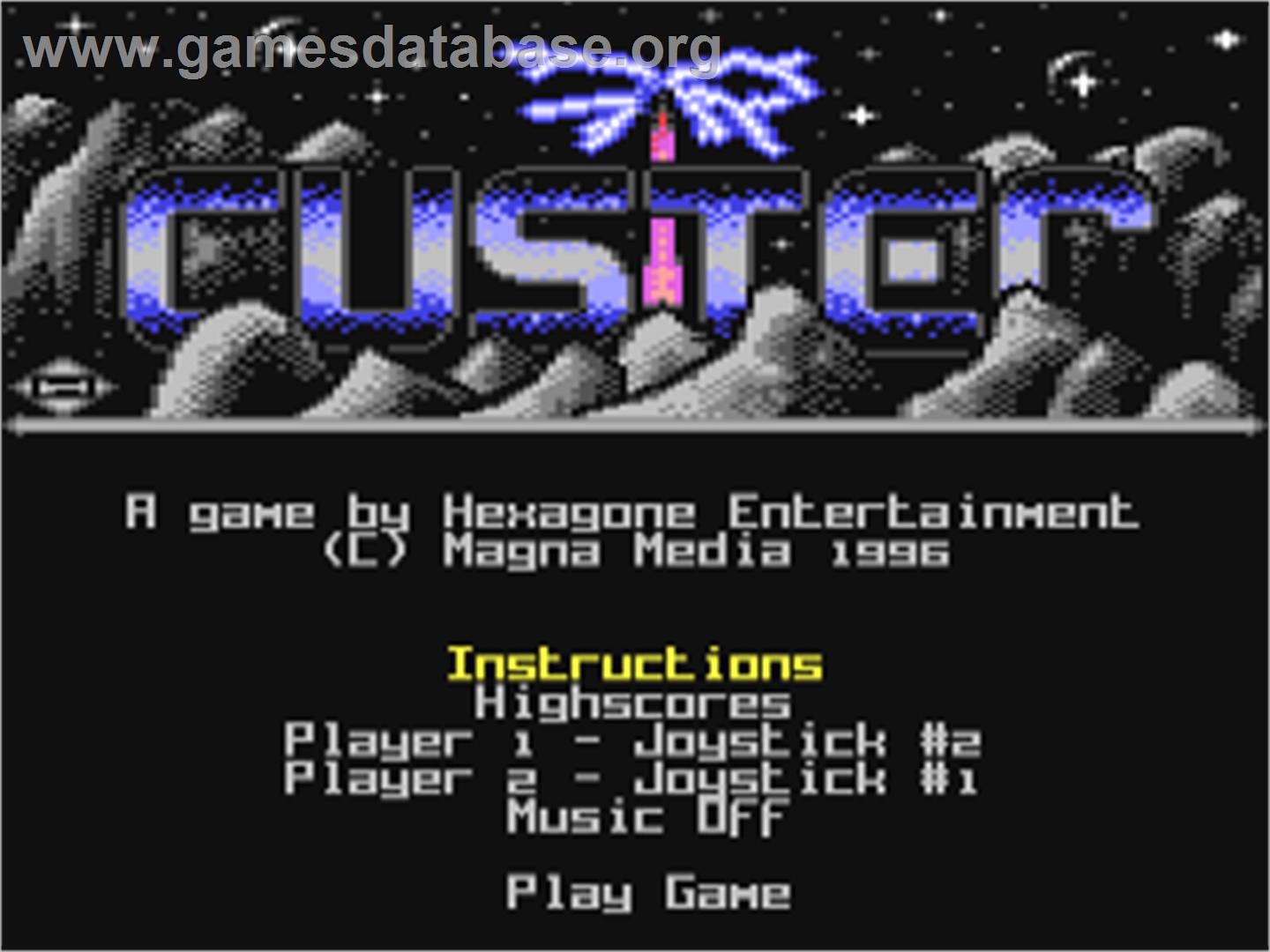 Custer - Commodore 64 - Artwork - Title Screen