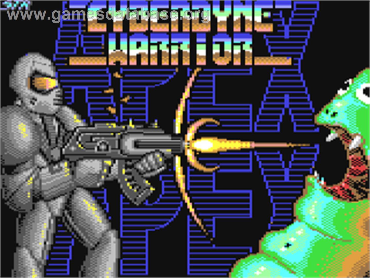 Cyberdyne Warrior - Commodore 64 - Artwork - Title Screen