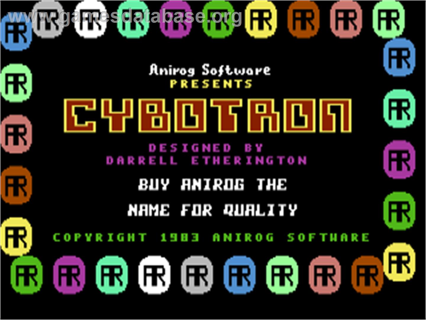 Cybotron - Commodore 64 - Artwork - Title Screen