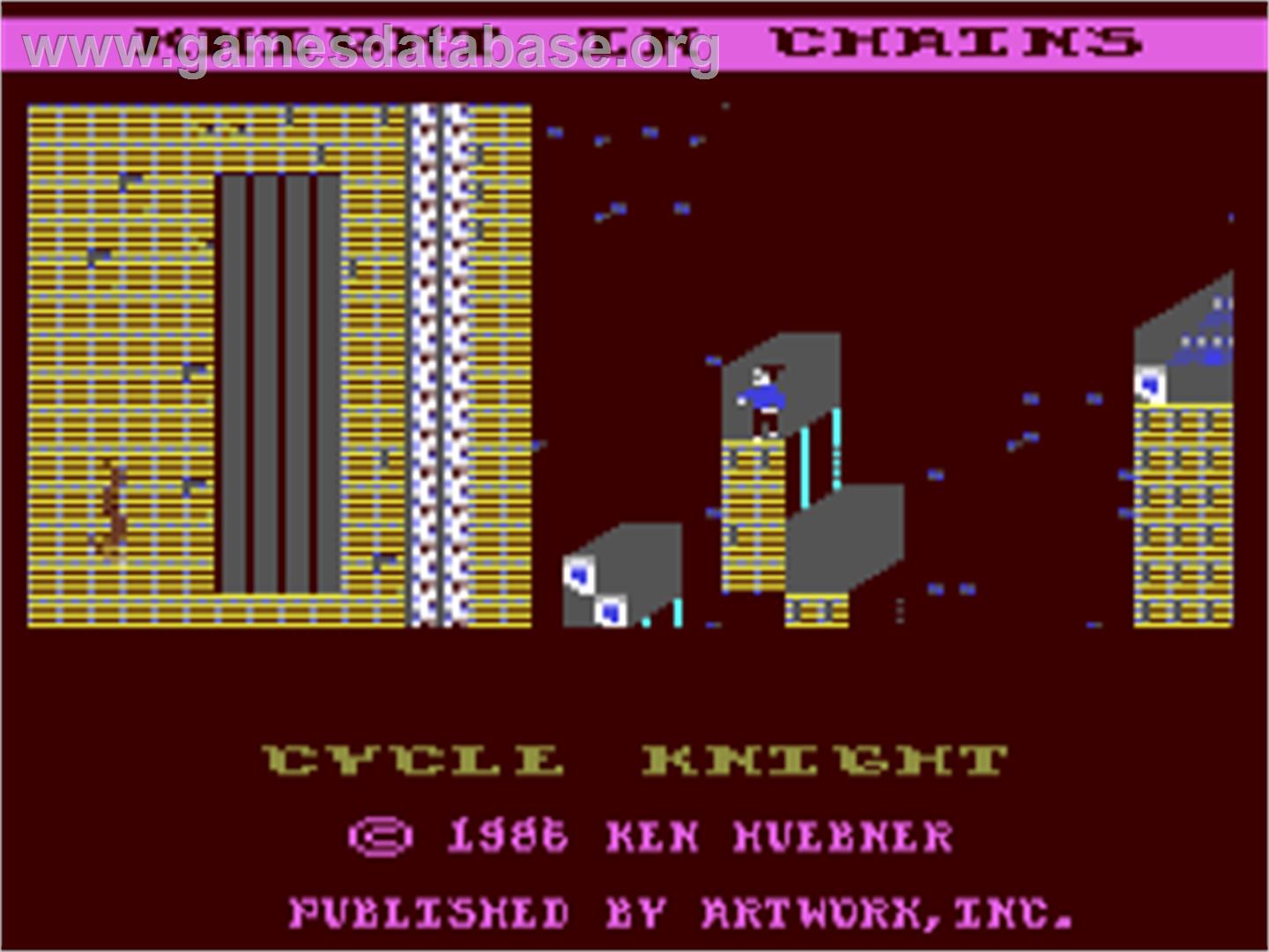 Cycle Knight - Commodore 64 - Artwork - Title Screen