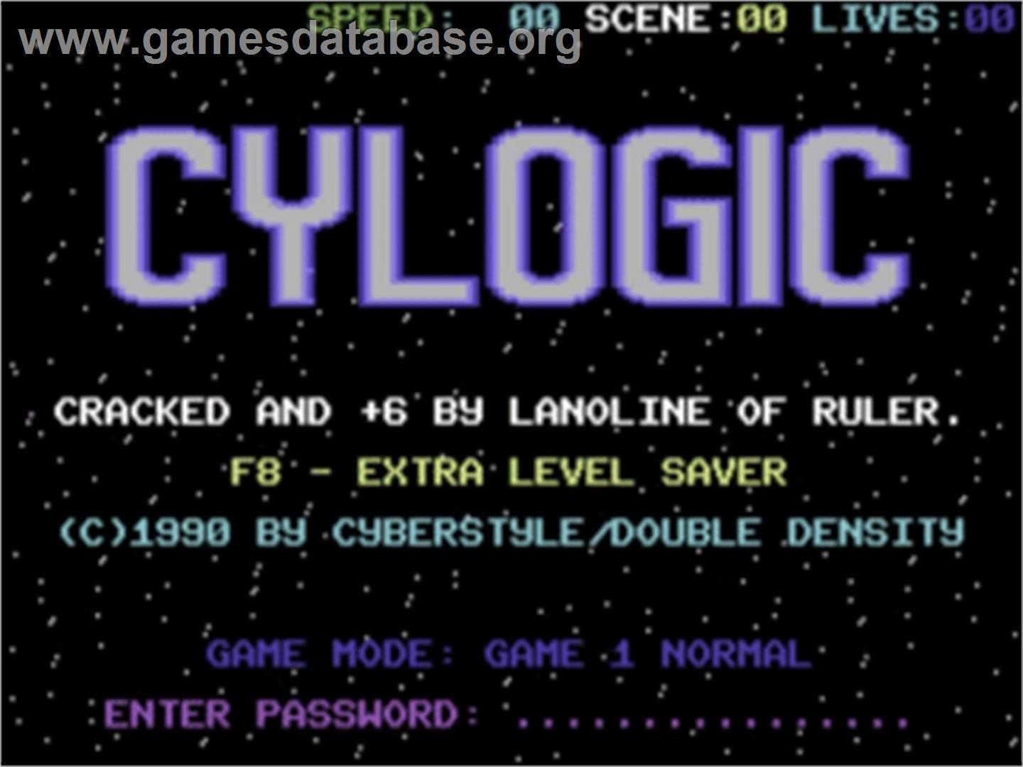 Cylogic - Commodore 64 - Artwork - Title Screen