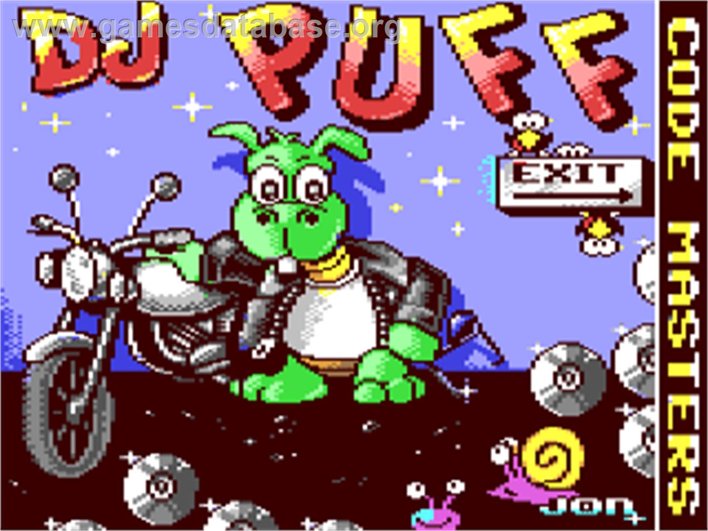 DJ Puff - Commodore 64 - Artwork - Title Screen