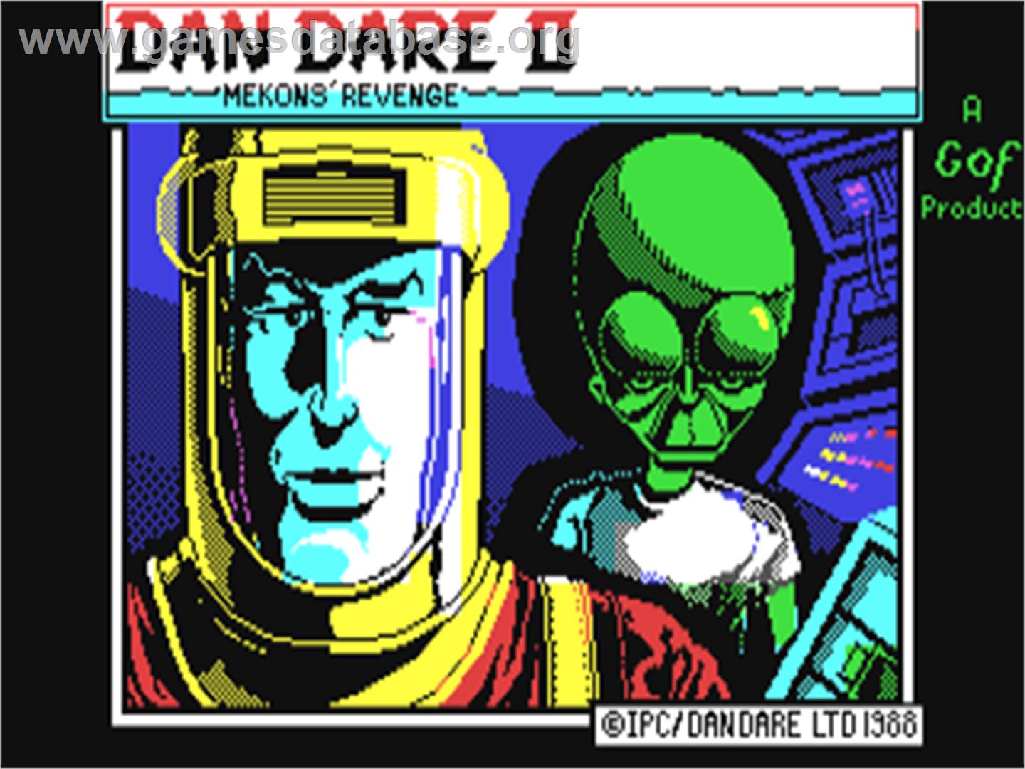 Dan Dare 2: Mekon's Revenge - Commodore 64 - Artwork - Title Screen