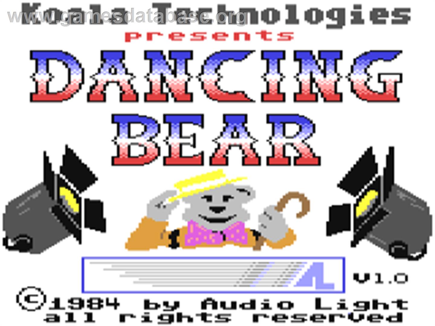 Dancing Bear - Commodore 64 - Artwork - Title Screen