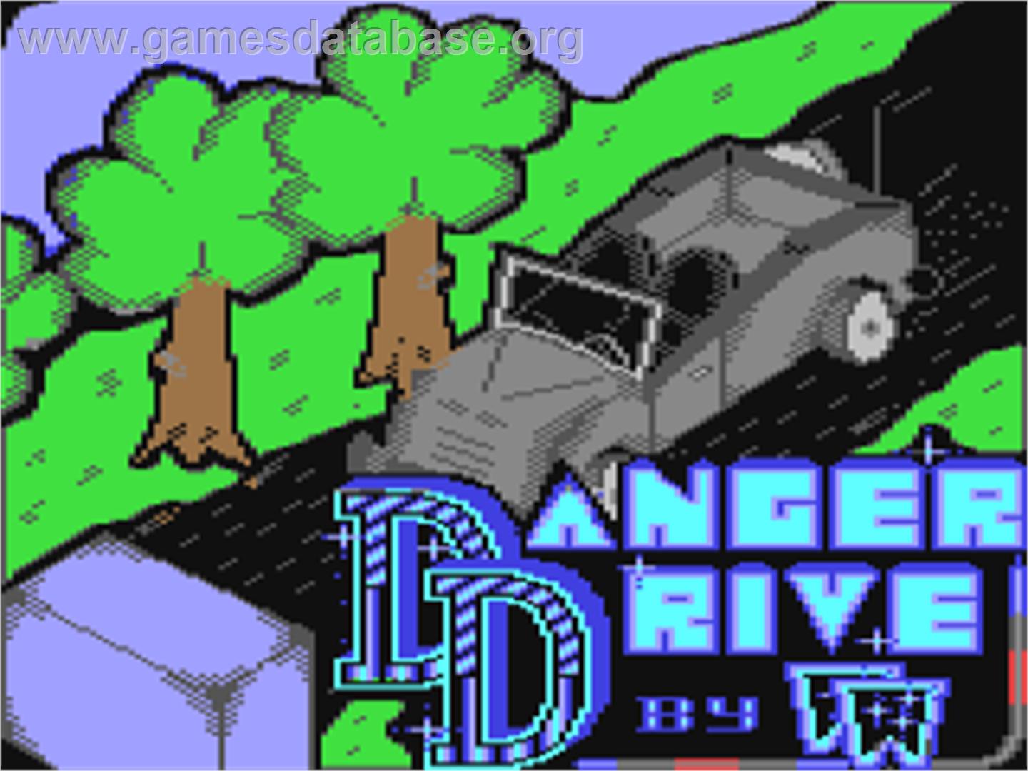 Danger Drive - Commodore 64 - Artwork - Title Screen