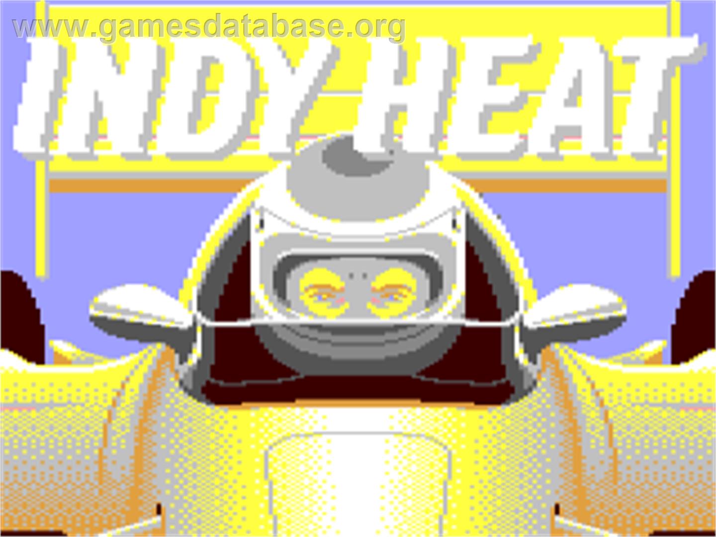 Danny Sullivan's Indy Heat - Commodore 64 - Artwork - Title Screen
