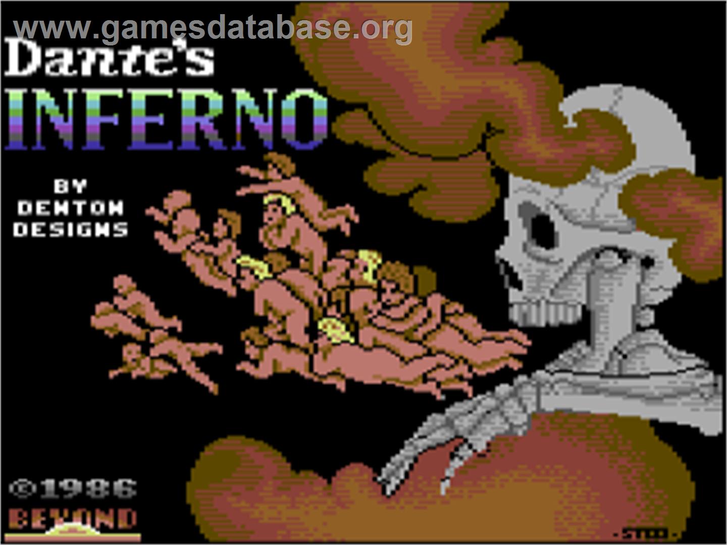 Dante's Inferno - Commodore 64 - Artwork - Title Screen