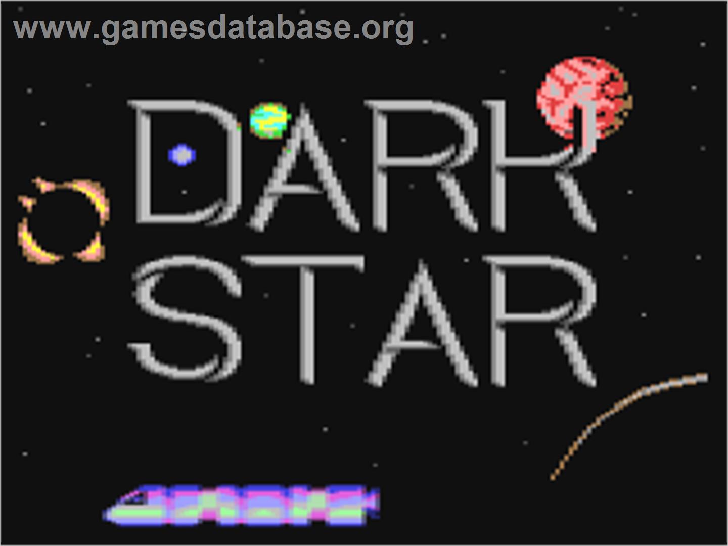 Dark Star (Melbourne House) - Commodore 64 - Artwork - Title Screen