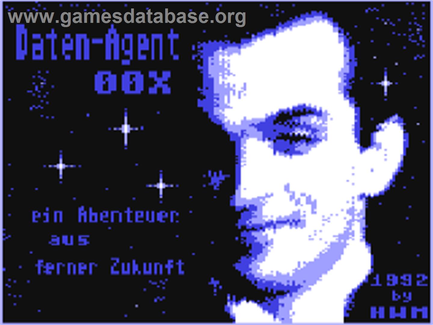 Daten-agent 00x - Commodore 64 - Artwork - Title Screen