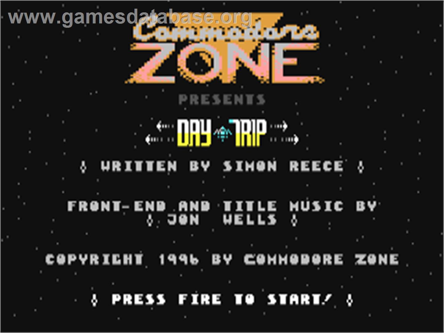 Day Trip - Commodore 64 - Artwork - Title Screen