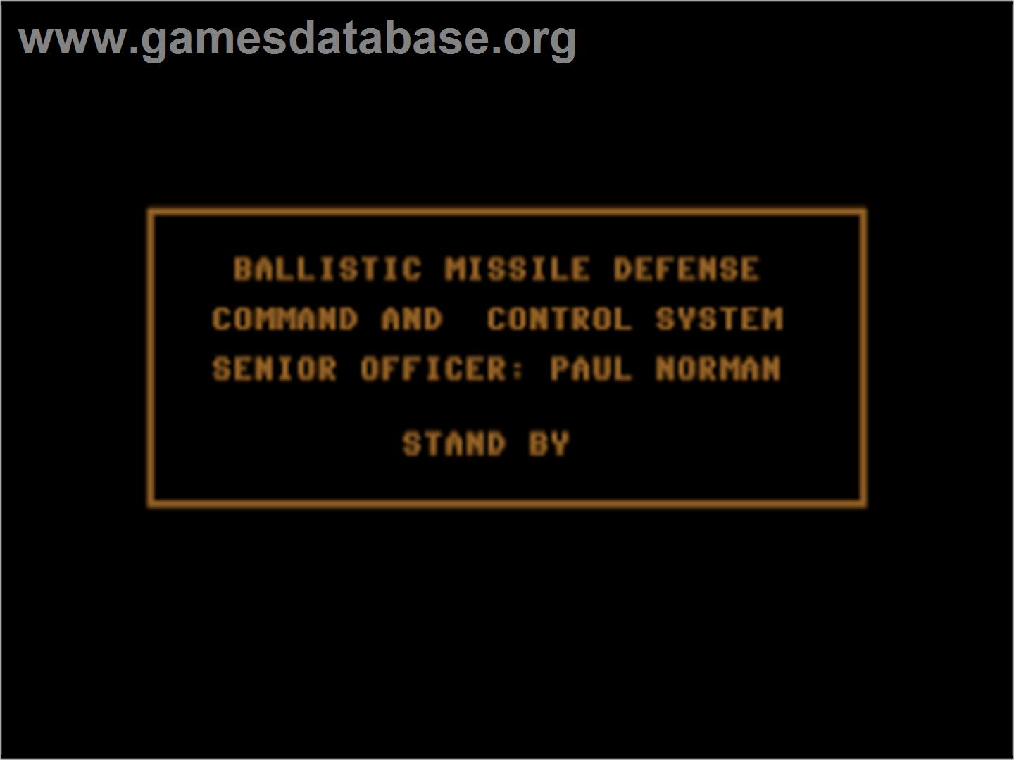 Def Con 5 - Commodore 64 - Artwork - Title Screen