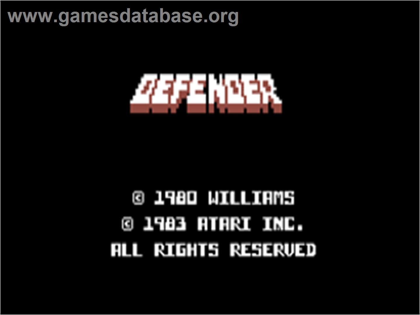 Defender (Magna Media) - Commodore 64 - Artwork - Title Screen
