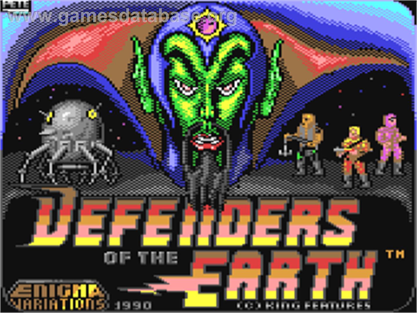 Defenders of the Earth - Commodore 64 - Artwork - Title Screen